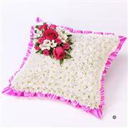 pink &amp; White Cushion