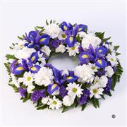 Large Classic Selection Wreath Blue and White